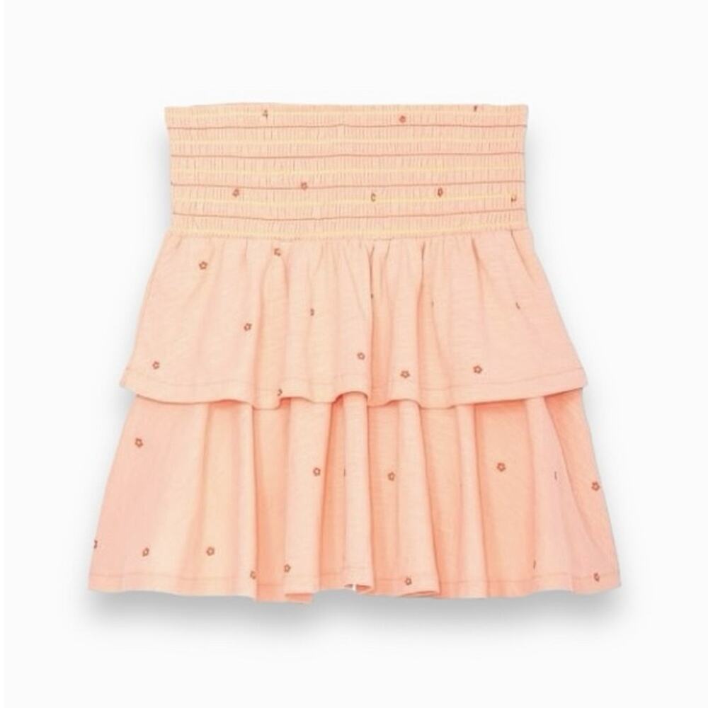 Kids Girl's Ruffled Polka Dot Layered Skirt Size 6